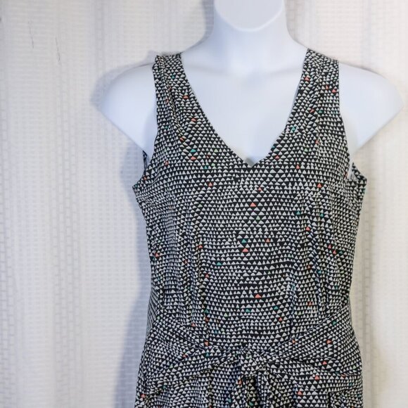 Title Nine size M stretch navy white nimbelene tiny triangle active - summer dre - Picture 2 of 14